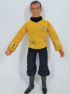 Vintage 1974 Mego Corp. Star Trek, Captain Kirk Action Figure, Pre-Owned (H#33)